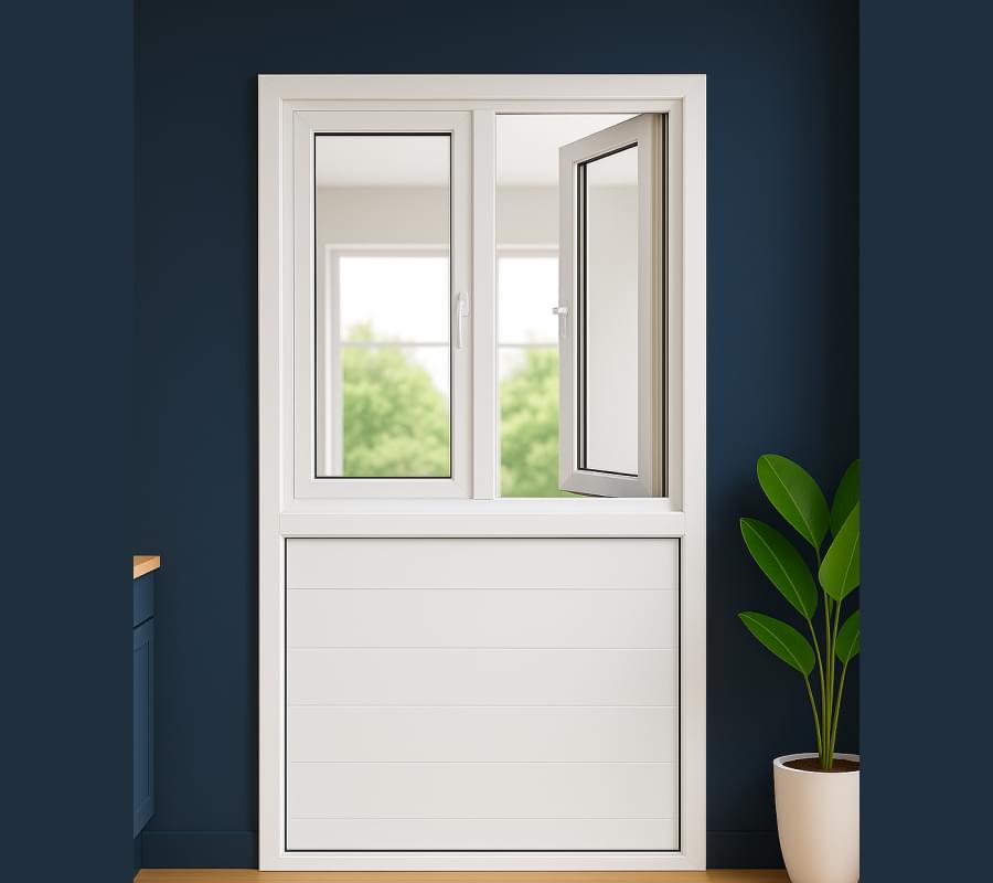 Panel Frame with double open casement window-classic